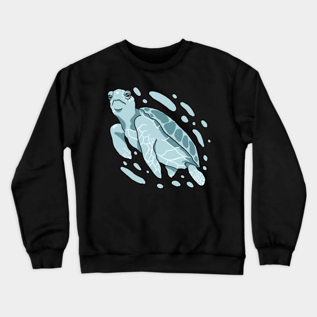 Blue Sea Turtle Crewneck Sweatshirt by isstgeschichte